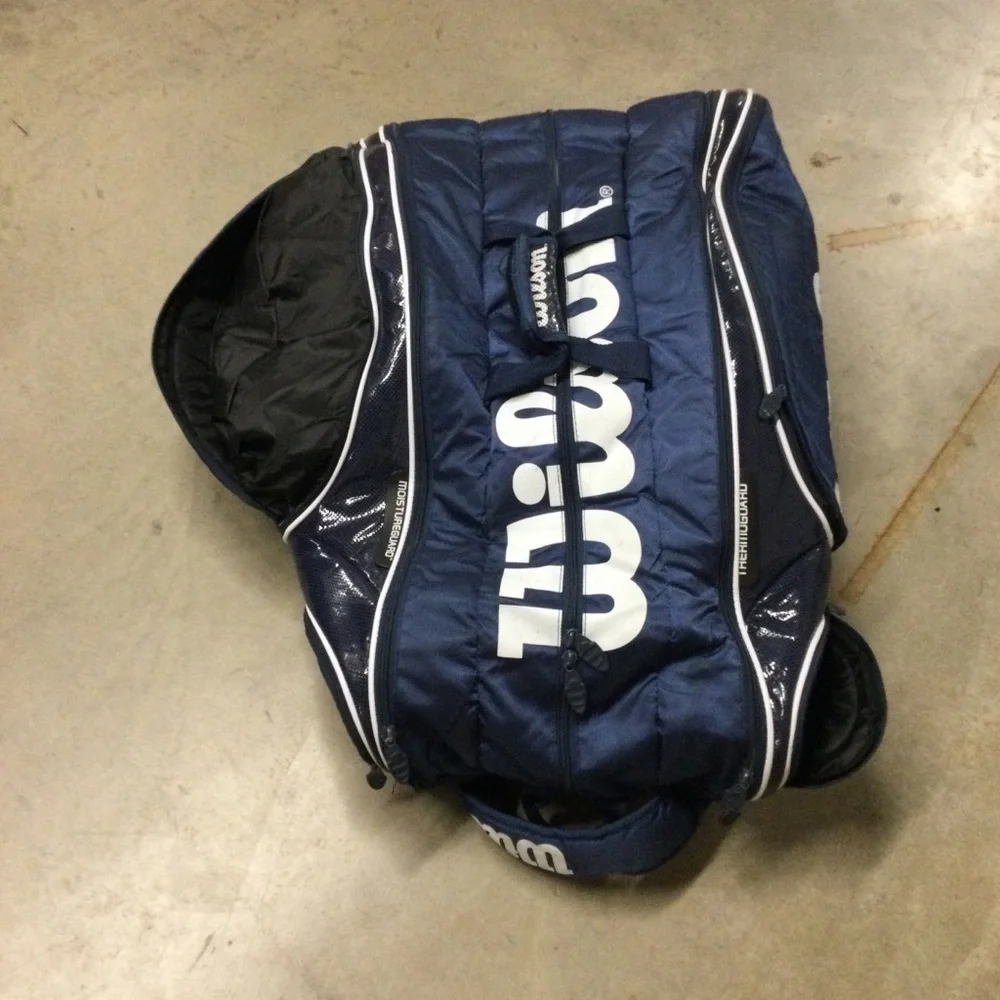 Wilson Navy and White Duffel Sports Bag